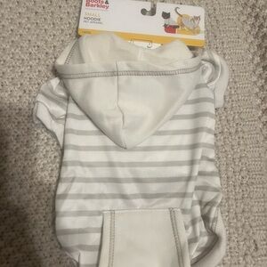 Boots & Barkley Cream and Gray Pet Hoodie